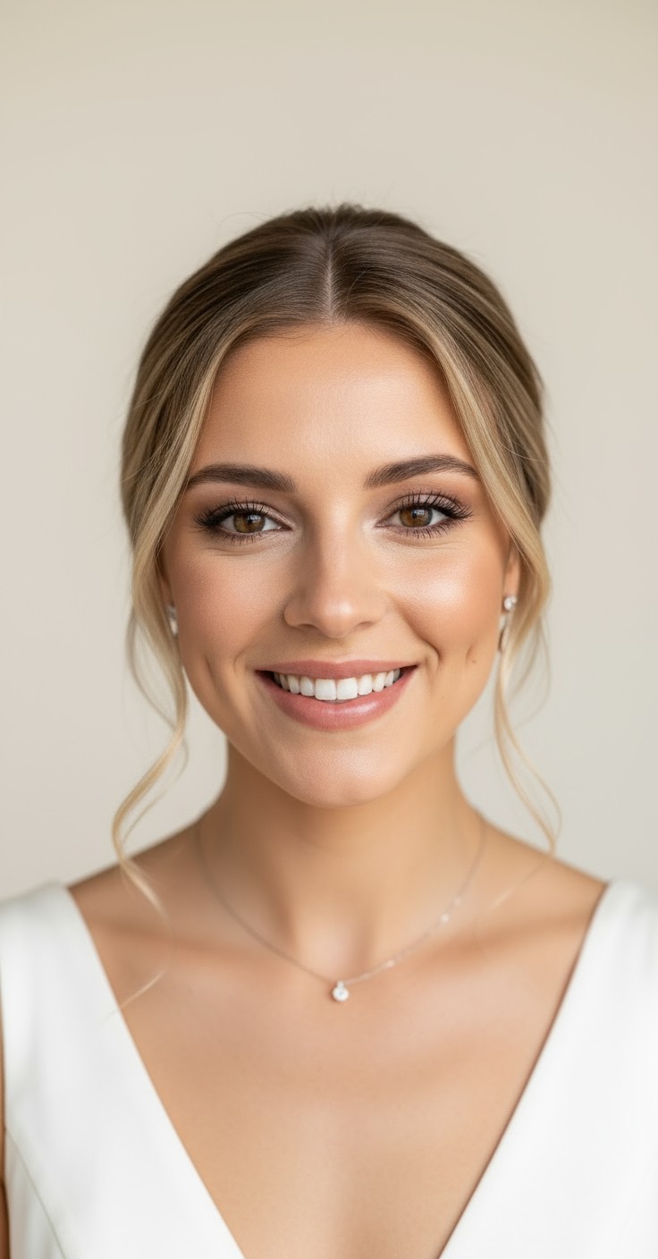 After Bridal Updo Low Bun